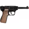 Kovový hračkársky policajný revolver Gonher 8-ranný, kovová konštrukcia, model 258441