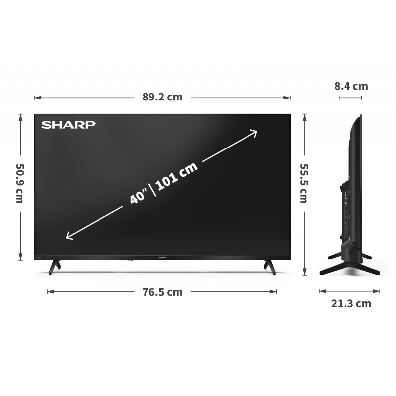 Sharp | 40HF3265E | 40 palcov | Smart TV | Google TV