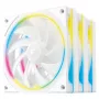 Chladiaci ventilátor PC DeepCool FL12R SE 3in1 biely — sada 3 ventilátorov, biely verzia