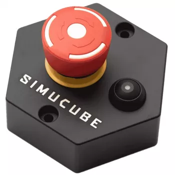 Button Simucube Premium tlačidlo vypnutia krútiaceho momentu, čierna/červená, 120×120×70 mm