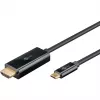 Goobay USB-C na HDMI kábel 4K pri 60 Hz 2 m čierny – konektor samec > HDMI (75697)