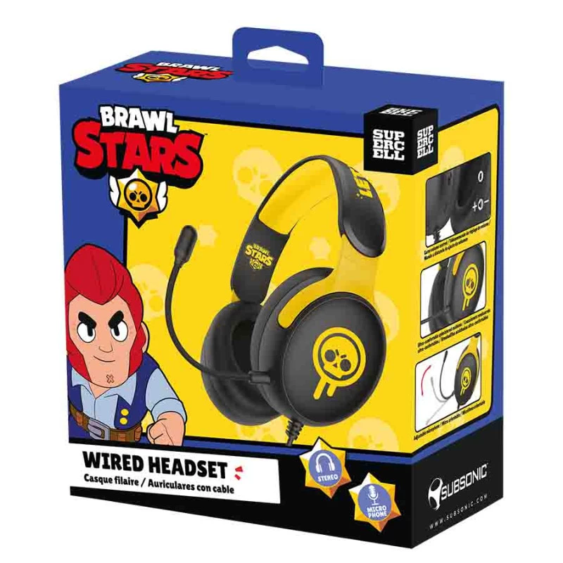 Subsonic herný headset Brawl Stars Drippy Skull