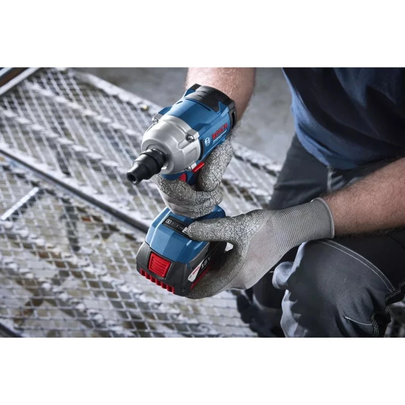 Akumulátorový rázový uťahovák GDS 18V-350 Professional solo, 18Volt (modrá, bez batérie a nabíjačky)