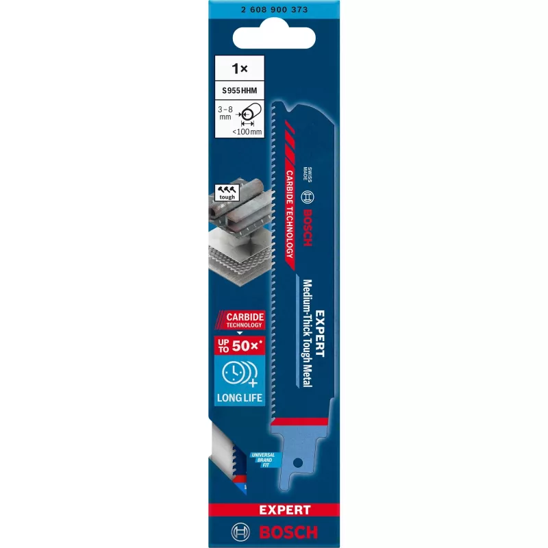 Bosch EXPERT ‘MEDIUM-THICK TOUGH METAL’ S 955 HHM Čepeľ na sablovú pílu uhlíková oceľ (HCS) 1 ks