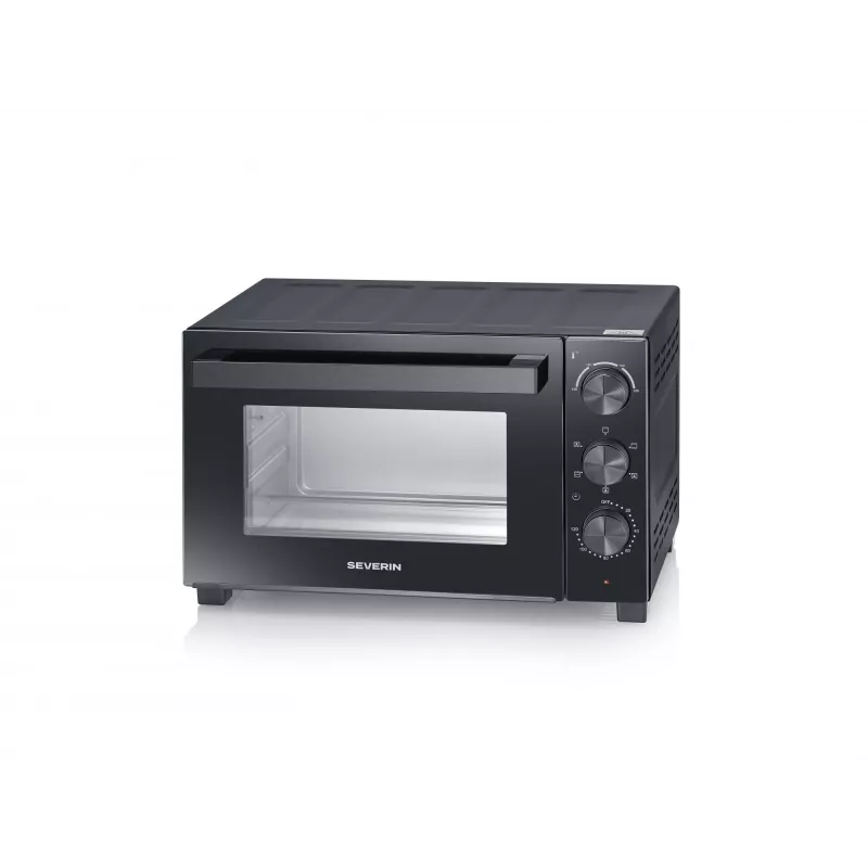 Mini rúra SEVERIN TO 2075 — kapacita 30 l, 1600 W, voľne stojaca, čierna, funkcia grilu