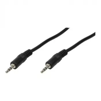 Logilink - Audio kábel - Mini jack samec stereo 3,5 mm (M) - Mini jack samec stereo 3,5 mm (M) - 2 m - čierny (CA1050)