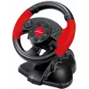 Volant ESPERANZA EG103 herný ovládač — PC/PS2/PS3, 13 tlačidiel, vibrácie, akcelerometer, čierny/červený