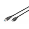ASSMANN SuperSpeed USB 3.0 kábel, USB-A samec na Micro-USB-B samec, Cu AWG 28, 2-násobne tienený, dĺžka 1,0 m (AK-300116-010-S)