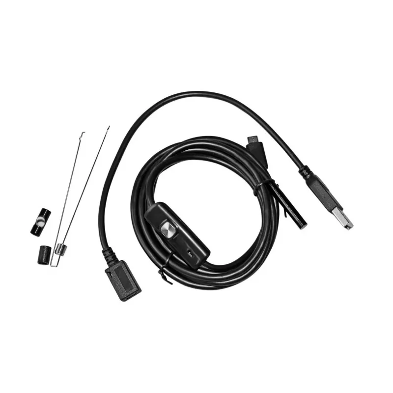 USB endoskop MEDIA-TECH ENDOSCOPE 66° CMOS, 640x480 30fps, IP67, 6 LED, magnet a háčik