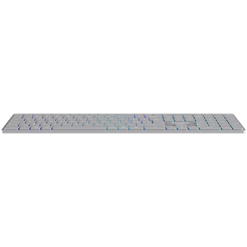 CANYON klávesnica HKB-W11 UK/US RGB Dual Mode Wireless sivá