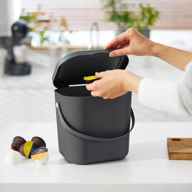 Rotho Albula kôš na triedenie odpadu, 6 l, antracitový