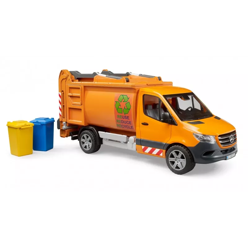 BRUDER modelové vozidlo MB Sprinter smetiarske auto BR-02682, hračkárska replika v mierke