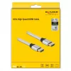 HDMI kábel DeLOCK Ultra High Speed 48 Gbit/s 8K 60 Hz strieborný 1 m