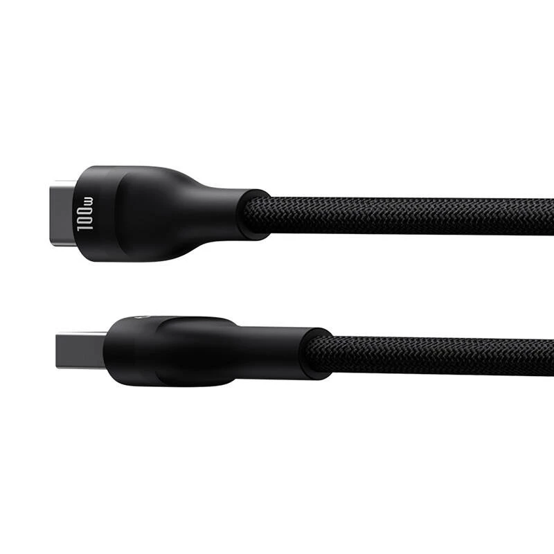 Baseus Flash 2 USB A na USB C rýchlonabíjací kábel 2 m 100 W čierny