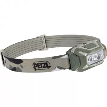 Čelová lampa PETZL Aria 2 rgb-desert – nabíjateľná 200 lúmenov