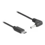 DeLOCK 85393 Napájací kábel čierny 1,5 m USB-C 3,5 x 1,35 mm