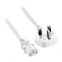 Microconnect PE090420W napájací kábel biely 2 m konektor samec typ G C13 konektor samica