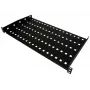 Alantec SA-P-19-1U-280-2-C 19-palcová pevná polica do racku, 1U, hĺbka 280 mm, čierna