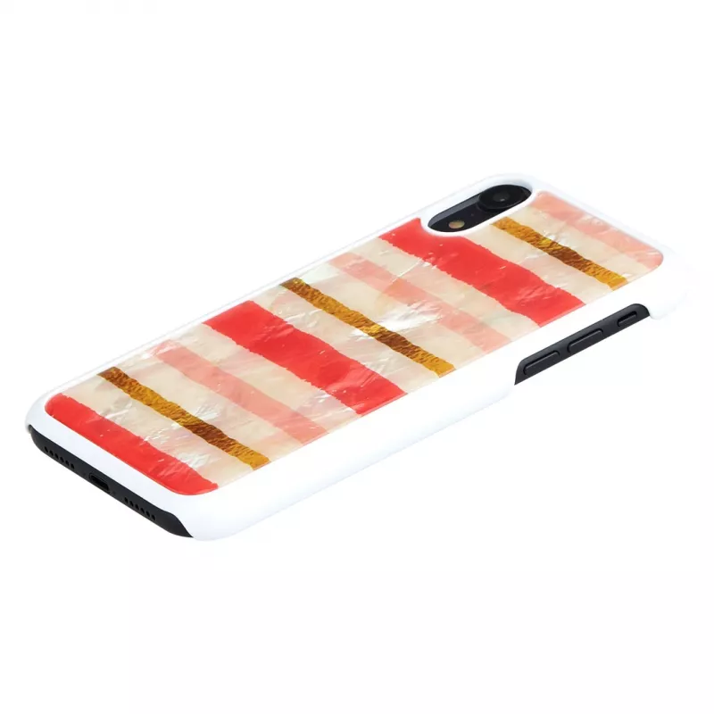 Ochranné puzdro iKins pre iPhone XR — dizajn Short Cake, biela