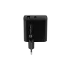 Káblová nabíjačka pre mobilné zariadenia NATEC NUC-2143, 45 W, USB-C PD 3.0 + USB-A QC 3.0, 110–240 V, čierna