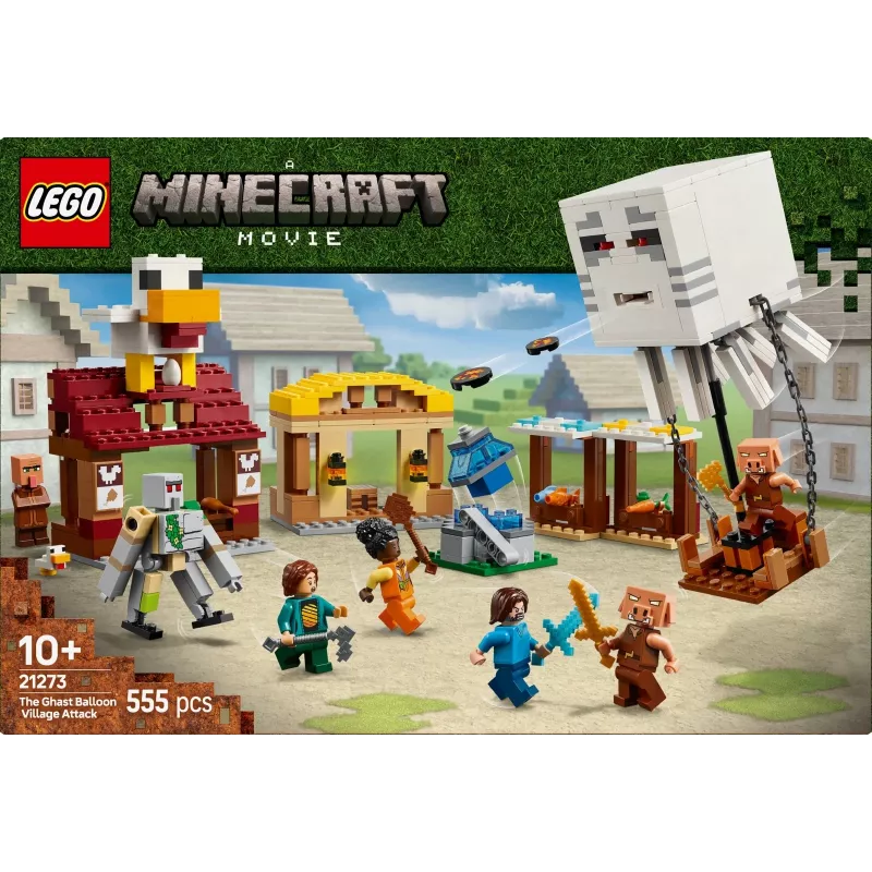 LEGO MINECRAFT 21273 Útok na dedinu s balónom Ghast