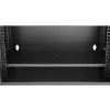 EXTRALINK LITE 4U 530X400 nástenný rack skriňa čierna s priehradkou