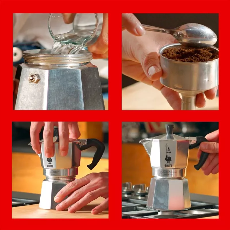 Bialetti Moka Express moka kanvica 0,775 L hliník, čierna