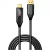 Lindy 3m aktívny DisplayPort 1.4 na HDMI 8K60 kábel, 3 m, DisplayPort, HDMI, konektor samec, konektor samec, rovný