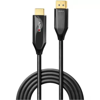 Lindy 3m aktívny DisplayPort 1.4 na HDMI 8K60 kábel, 3 m, DisplayPort, HDMI, konektor samec, konektor samec, rovný