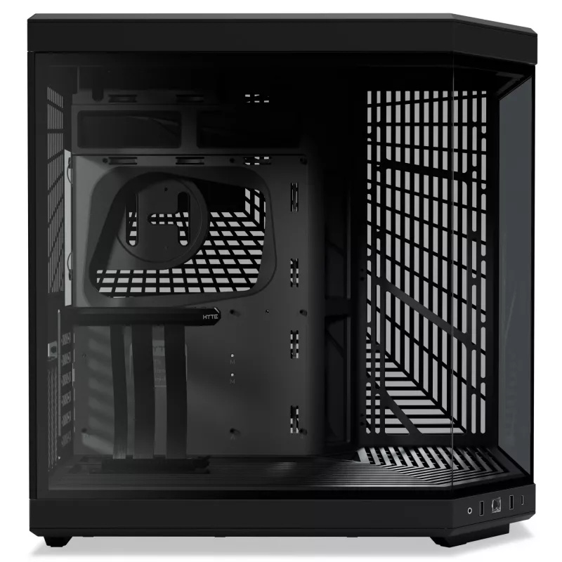HYTE Y70 CS-HYTE-Y70-B Midi Tower počítačová skriňa, E-ATX, tvrdené sklo, Pitch Black