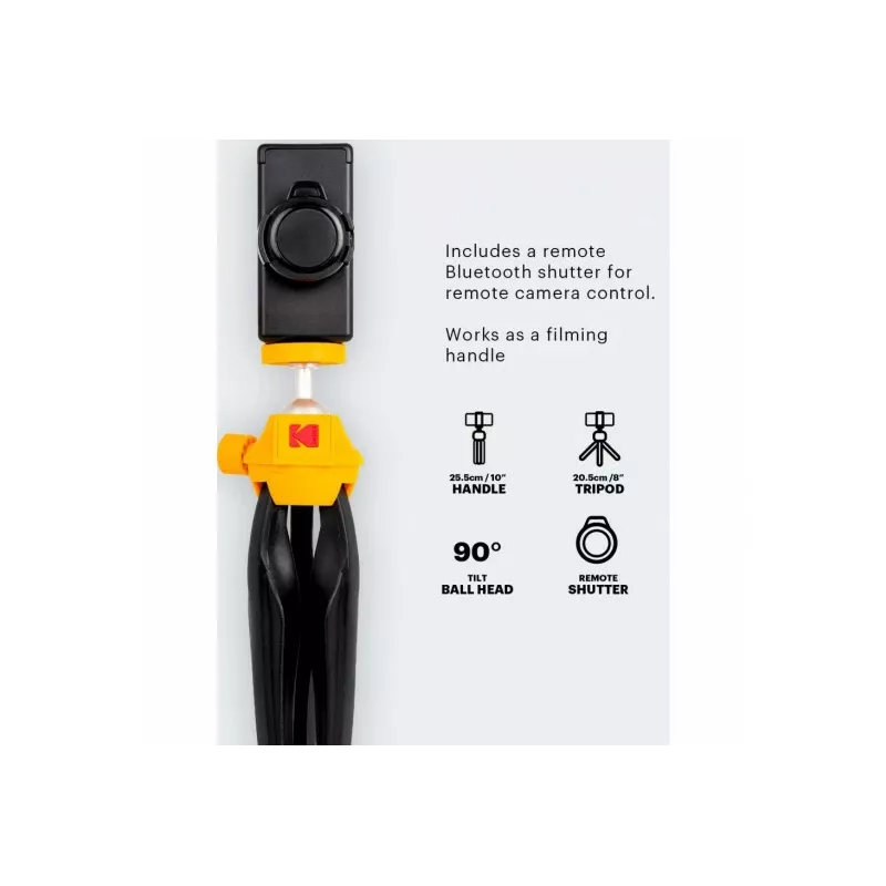 Kodak KTP001 smartfón mini statív s Bluetooth diaľkovým spúšťačom