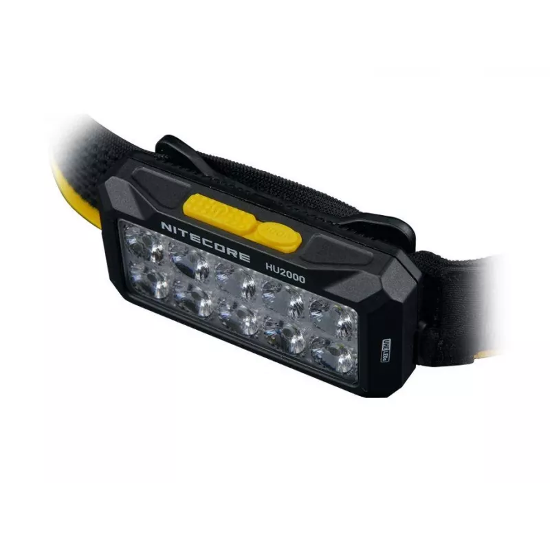 Čelová lampa Nitecore HU2000, 10 LED, USB nabíjateľná lítium-iónová batéria, hliník+polykarbonát, IP68 vodotesná
