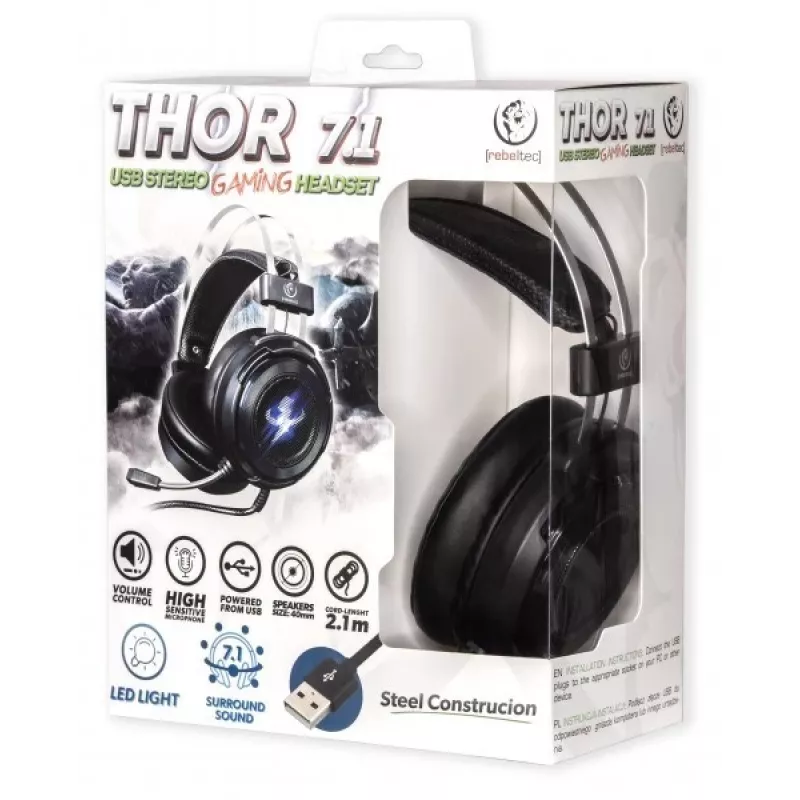 Stereo slúchadlá Rebeltec THOR RBLSLU00042