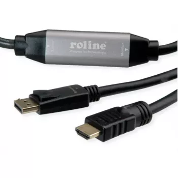 Videokábel adaptér ROLINE 11.04.5776 7.5m HDMI Type-A DisplayPort čierny