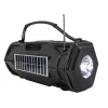 Tracer Explorer TRAGLO47616 prenosný Bluetooth reproduktor, TWS, Bluetooth 5.3, 15 W RMS, rádio FM, baterka, solárny panel, powerbanka 1800 mAh, microSD, čierny