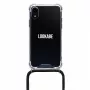 Lookabe puzdro na telefón s náhrdelníkom pre iPhone XR, zlaté/čierne