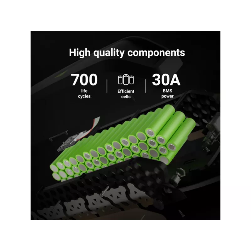 Batéria Green Cell EBIKEGCF03 48V 14500mAh Lithium-Ion čierna