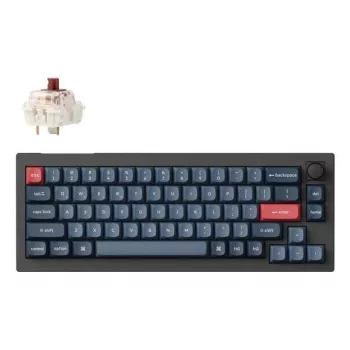 Mechanická klávesnica Keychron V2 MAX so spínačmi Gateron Jupiter Brown, čierna, US rozloženie