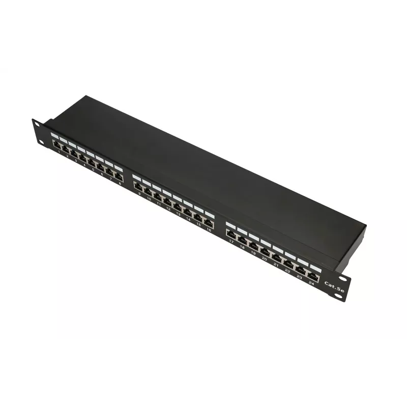 Patch panel Extralink CAT5E STP V2 24 portov