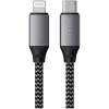 Satechi ST-TCL10M USB kábel 0,25 m USB-C USB-C/Lightning čierny sivý