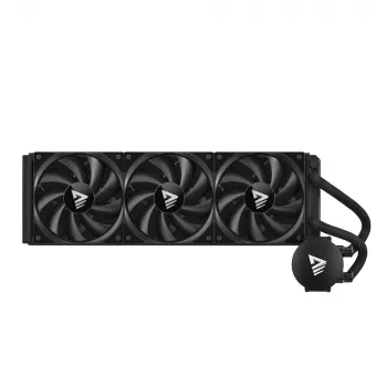 Sada kvapalinového chladenia SAVIO NOX 360 mm (3×120-mm ventilátory, medená základňa, hliníkový radiátor) čierna, 600–1800 ot/min