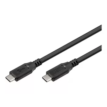 Kábel USB-C na USB-C 3.2 Gen2, 10 Gbit/s, 1m, čierny, Power Delivery 3.0, 100W, 4K, 60Hz