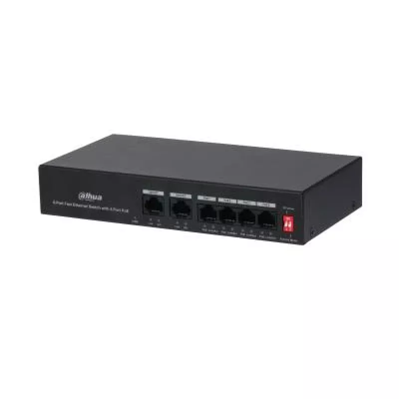Dahua Technology PoE DH-PFS3006-4ET-36 sieťový switch Fast Ethernet (10/100) Power over Ethernet (PoE) čierny