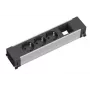 Bachmann POWER FRAME Medium 916.006 zásuvková lišta, 3x Schuko (CEE 7/3), vstup GST18i3, 250 V, 0,2 m, čierna/hliník