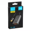 IBOX USB-C na HDMI adaptérový kábel, model IACFAK, USB-C (konektor samec) na HDMI (konektor samica), 4K 60 Hz, rovný konektor, strieborný