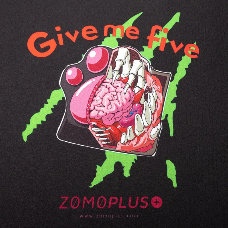 Podložka pod myš ZOMOPLUS Give Me Five Gaming 500×420 mm, čierna