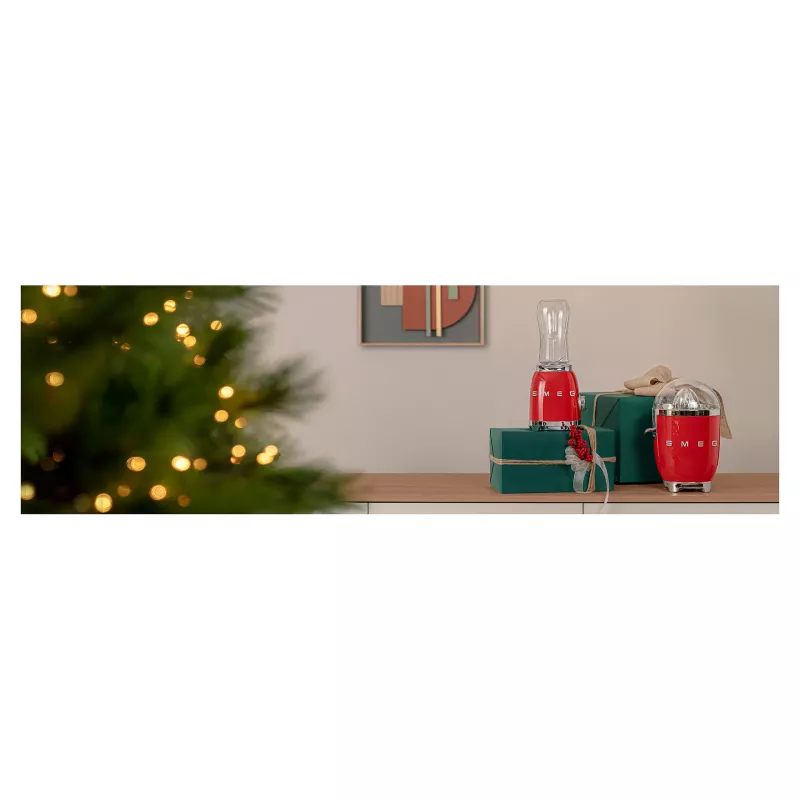 Elektrický lis na citrusy Smeg CJF11RDEU 70 W červený nehrdzavejúca oceľ