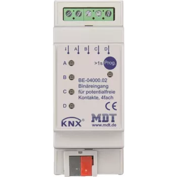 MDT BE-04000.02 binárny vstup 4-násobný, 2TE, REG (BE-04000.02)