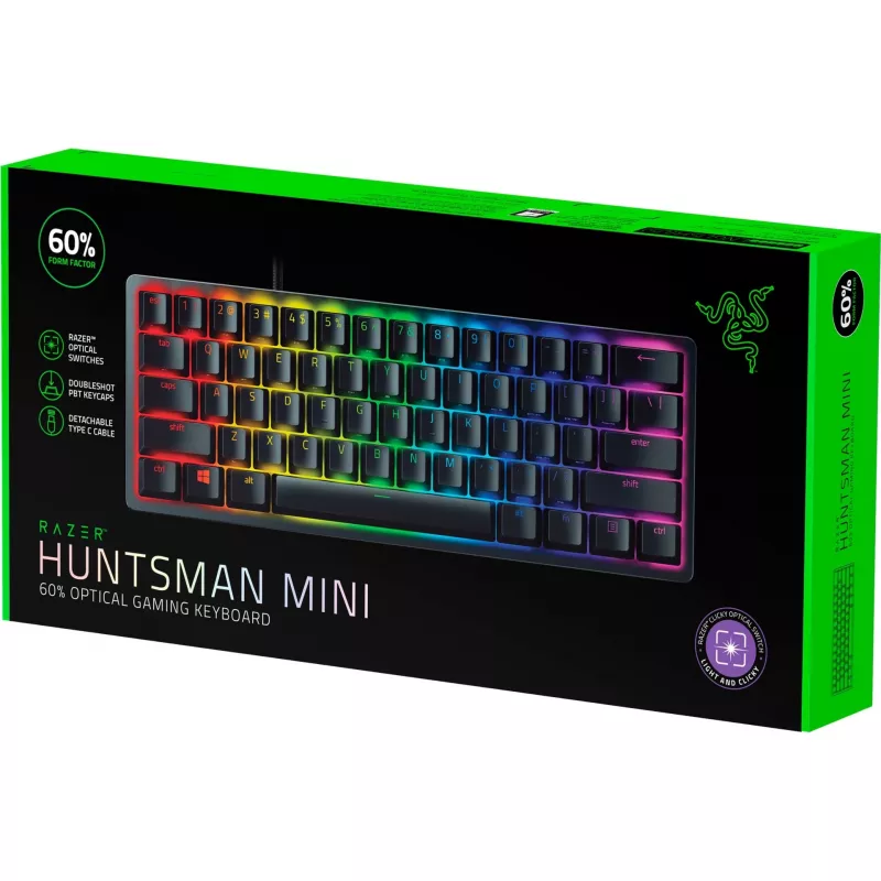 Razer Huntsman Mini Clicky Optical Switch fialová klávesnica
