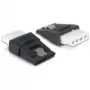 Káblový adaptér DeLOCK 65046 4-pin Molex na 15-pin SATA čierny